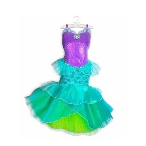 Disney Parks Ariel Castle Collection Little Mermaid Costume Girls Size 7/8 NWT